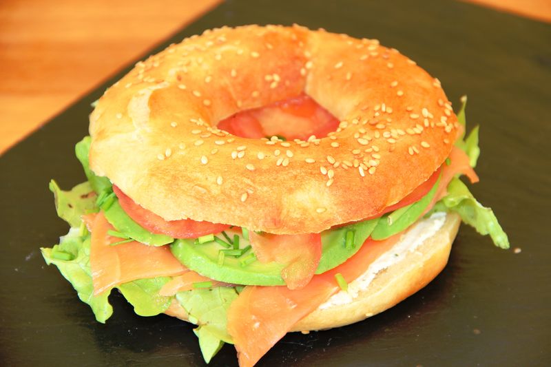 Bagel au saumon fumé