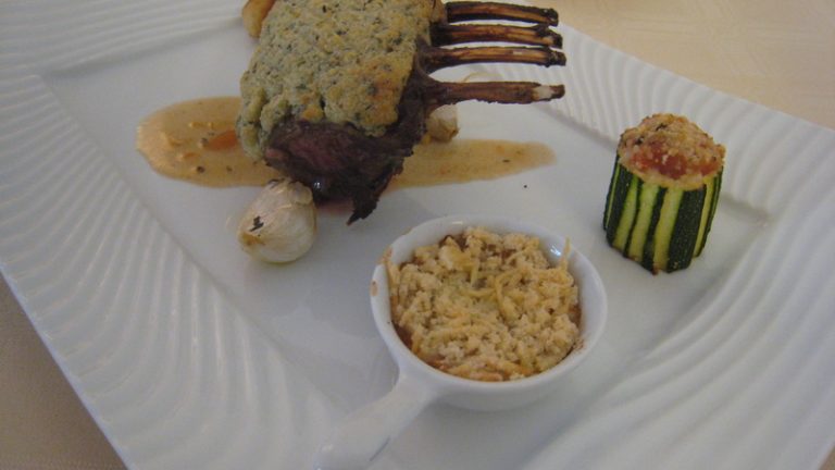 carré d'agneau en croûte d'épices