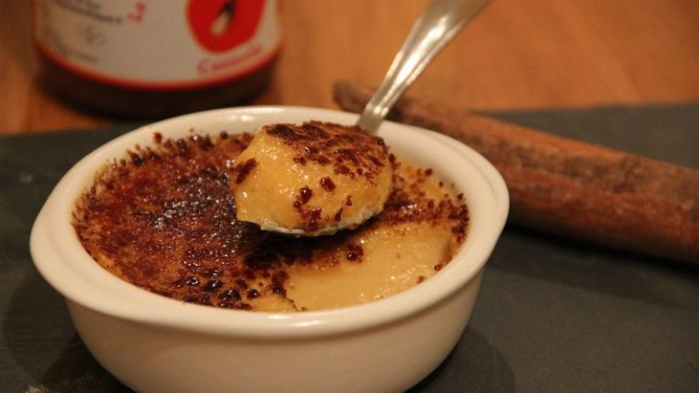 crème brûlée caramel de pomme