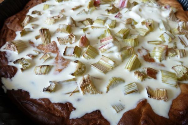 Galette à la rhubarbe
