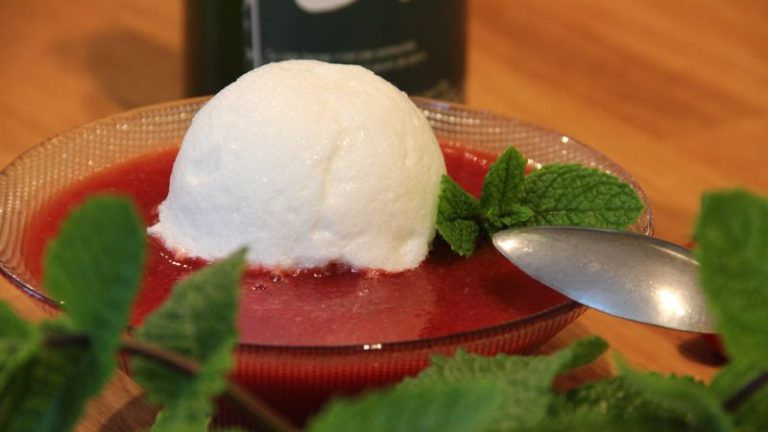 ile flottante de fraise