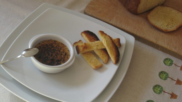 crème brûlée au foie gras