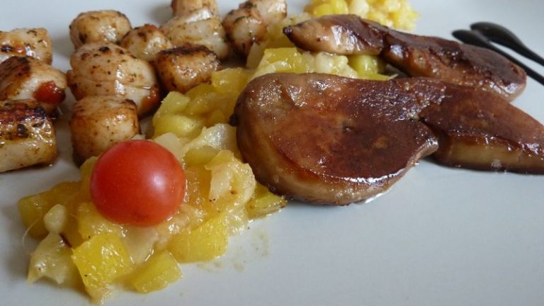 escalope de foie gras mangues