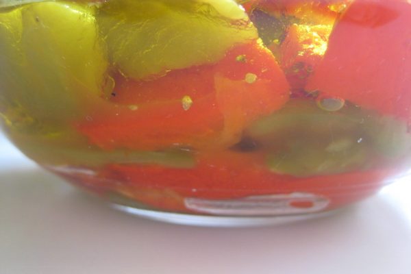 Les poivrons marinés