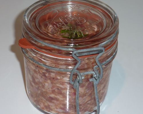 Pâté de sanglier et foie de volaille en bocaux