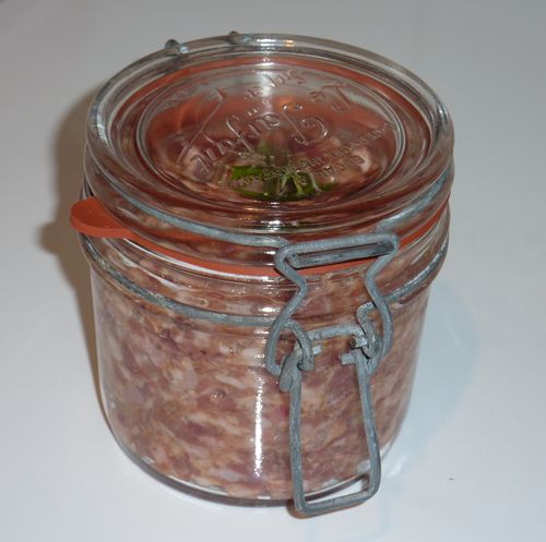 Pâté de sanglier et foie de volaille en bocaux