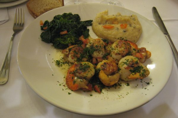 Noix de coquille saint Jacques meunière