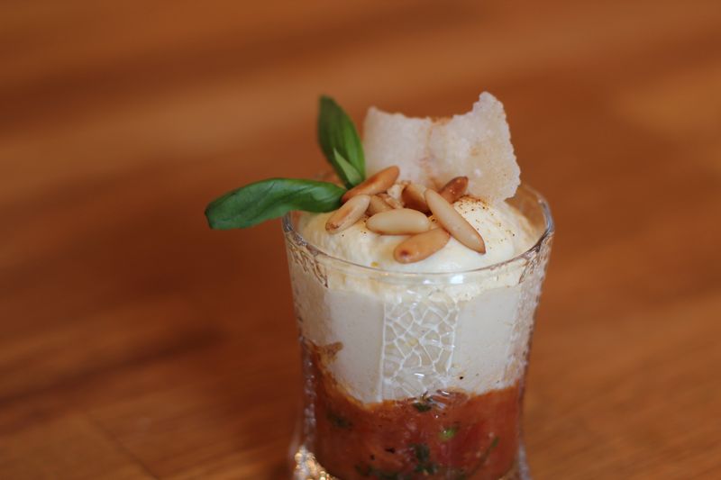 Verrine Tiramisu Parmesan et tomate