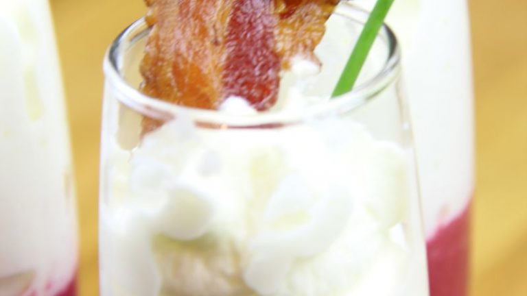verrine betterave espuma chèvre