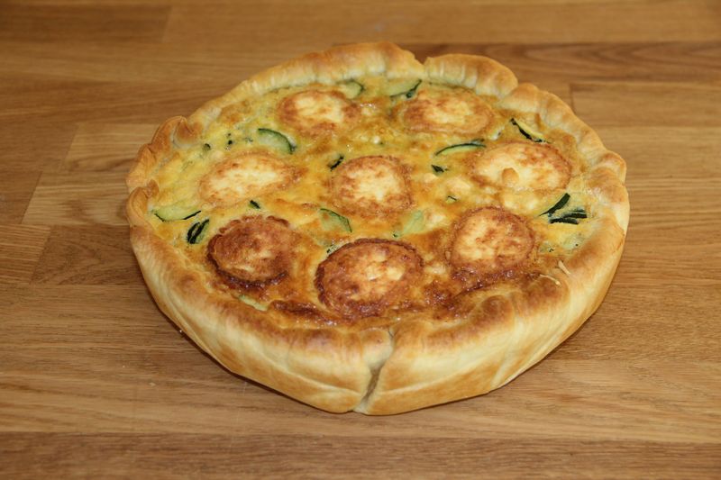 Quiche courgettes et fromage de chèvre