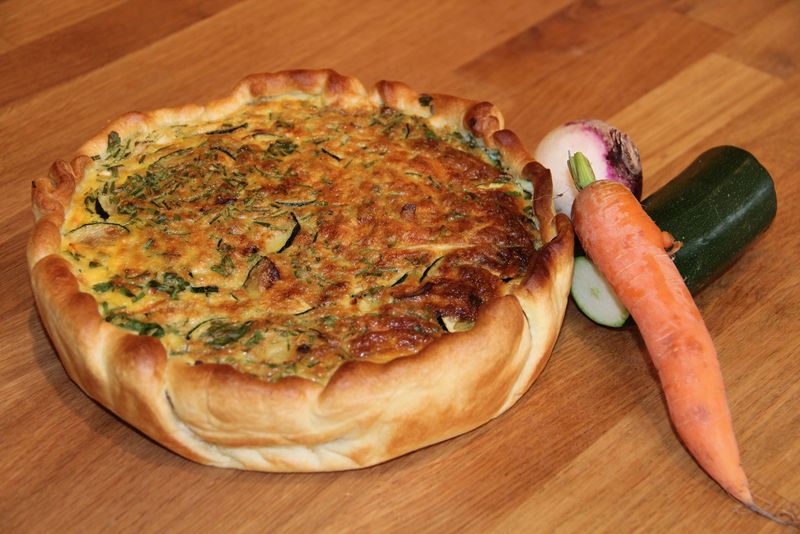 Quiches aux petits légumes