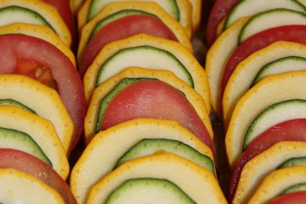 Tian aux deux courgettes et tomate