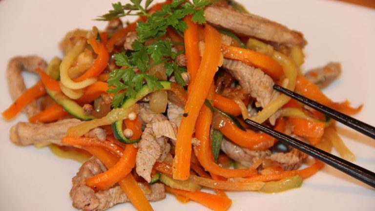 wok de veau aux petites légumes
