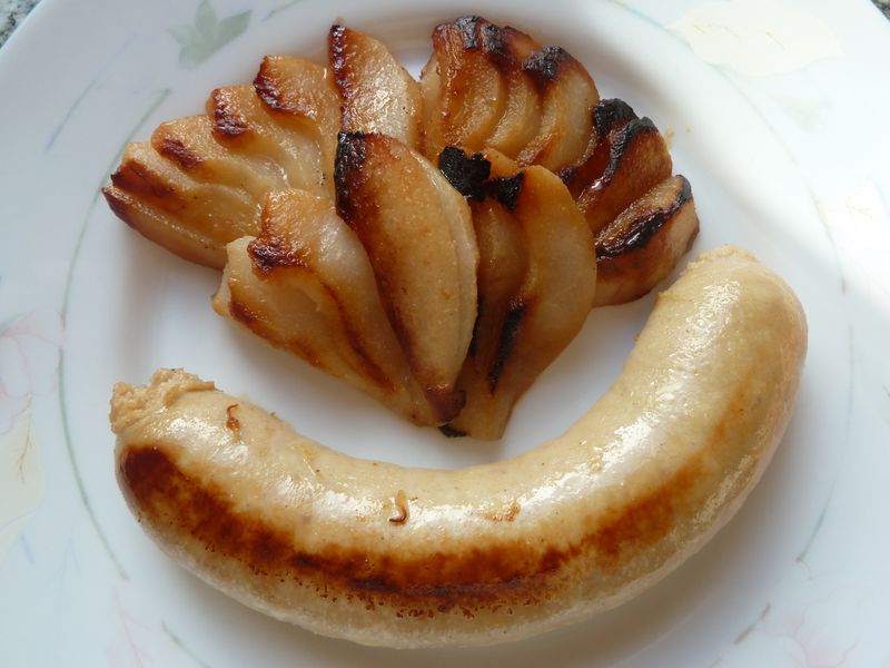 Boudin blanc aux poires