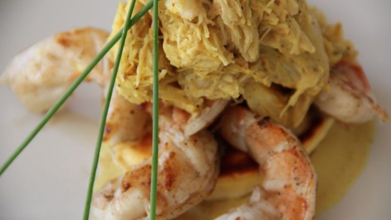 curry de crabe et crevettes
