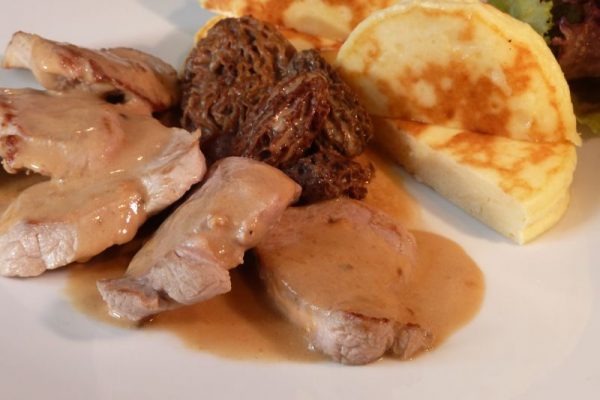 Filet mignon de porc aux morilles