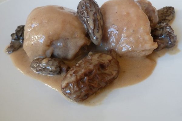 Mijoté de poulet aux morilles