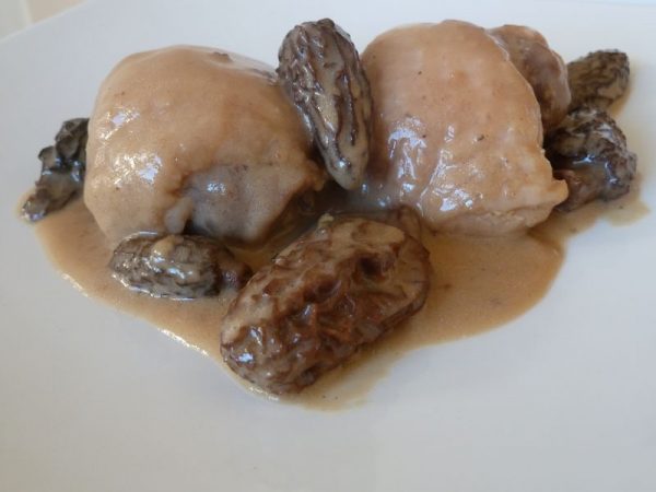 Mijoté de poulet aux morilles