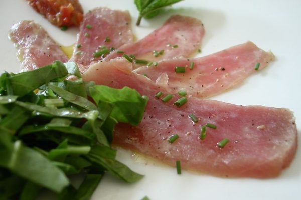 Carpaccio de thon