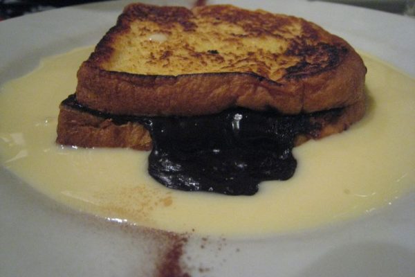 Brioche perdue chocolat façon croque-monsieur