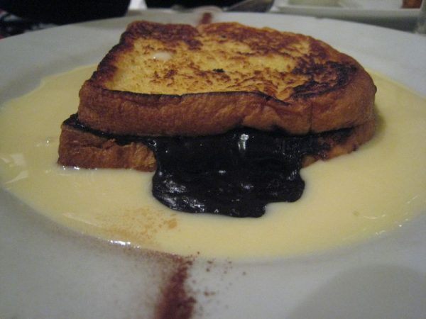 Brioche perdue chocolat façon croque-monsieur