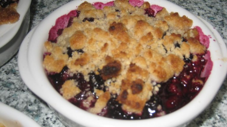 crumble fruits rouges