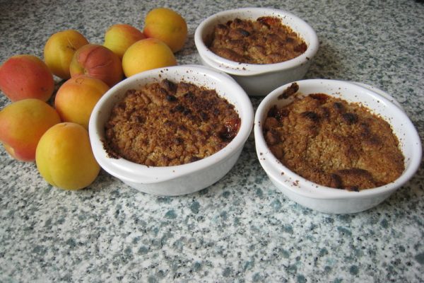 Crumble aux abricots