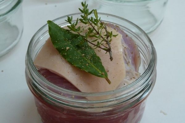 Conserve de confit de porc