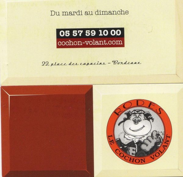 Le cochon volant – Bordeaux