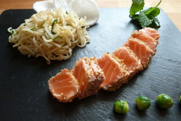 Tataki de saumon