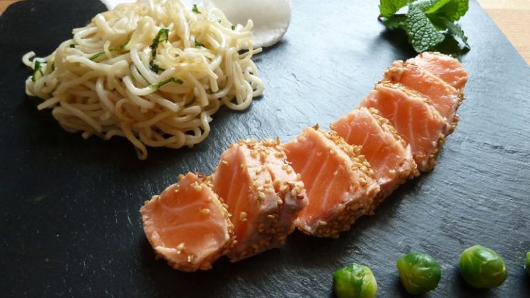 tataki de saumon