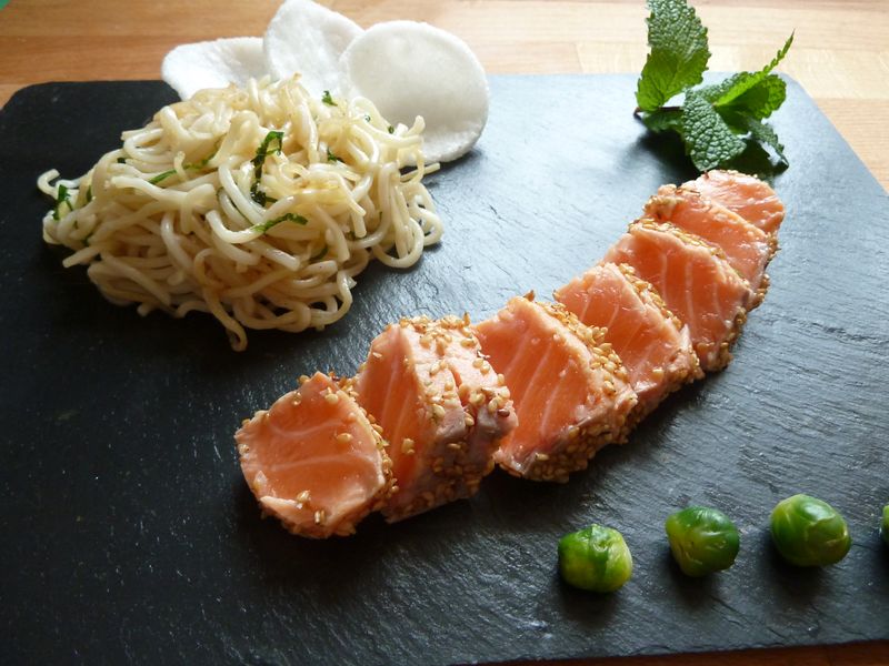 tataki de saumon