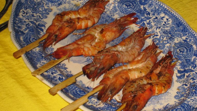 brochette de crevettes