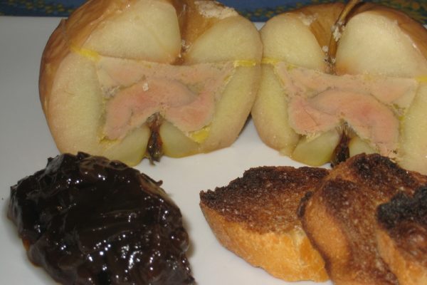 Pomme au foie gras