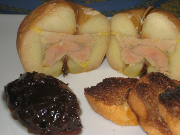 Pomme au foie gras