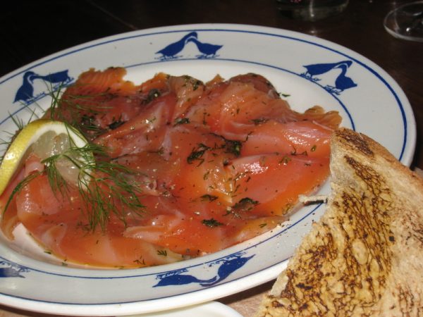 Le saumon mariné à la Scandinave