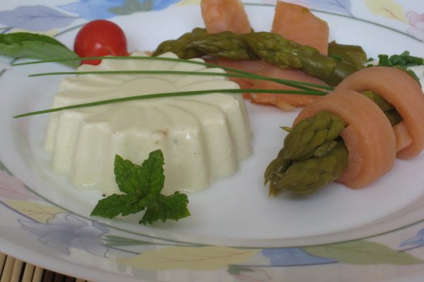 Bavarois de saumon fumé