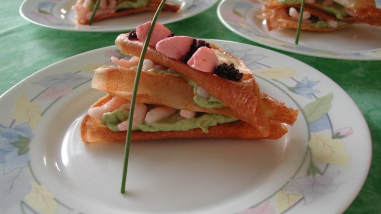 Cocktail de crabe en corolle