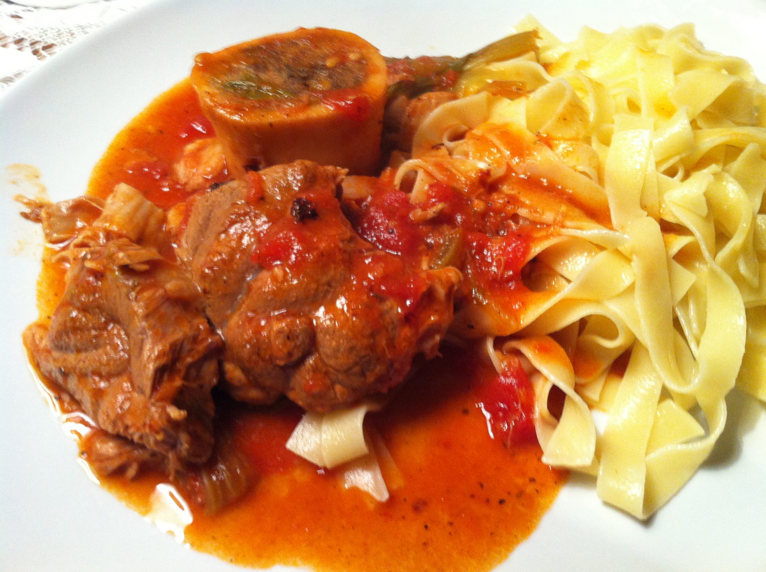 osso bucco milanaise tagliatelles