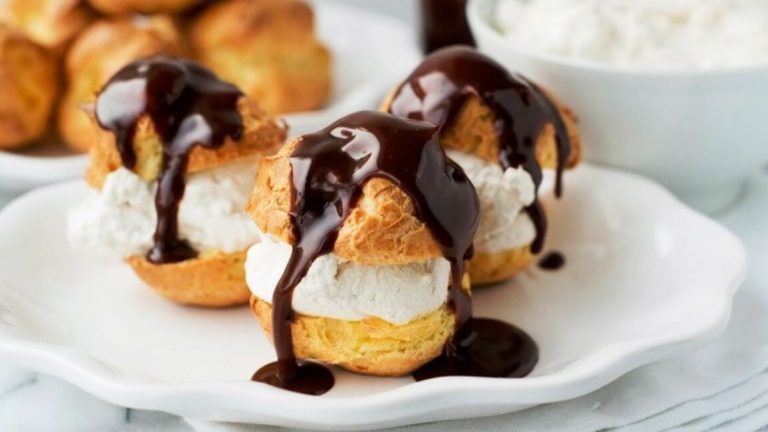 Profiterole au chocolat