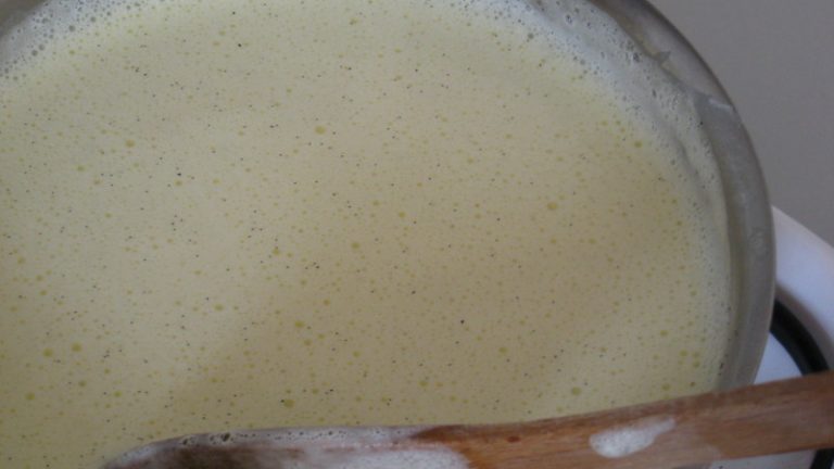 Crème anglaise pour fabrication de glace vanille