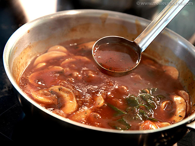 fond-brun de veau lié