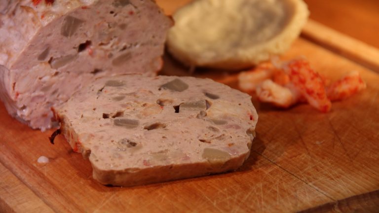 Terrine de veau, écrevisses et artichaut