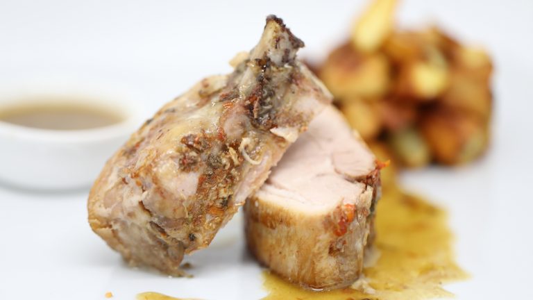 Poitrine de porc basse température au chimichurri