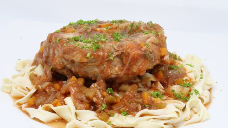 Osso bucco milanaise sous vide, basse température, tagliatelles fraîches