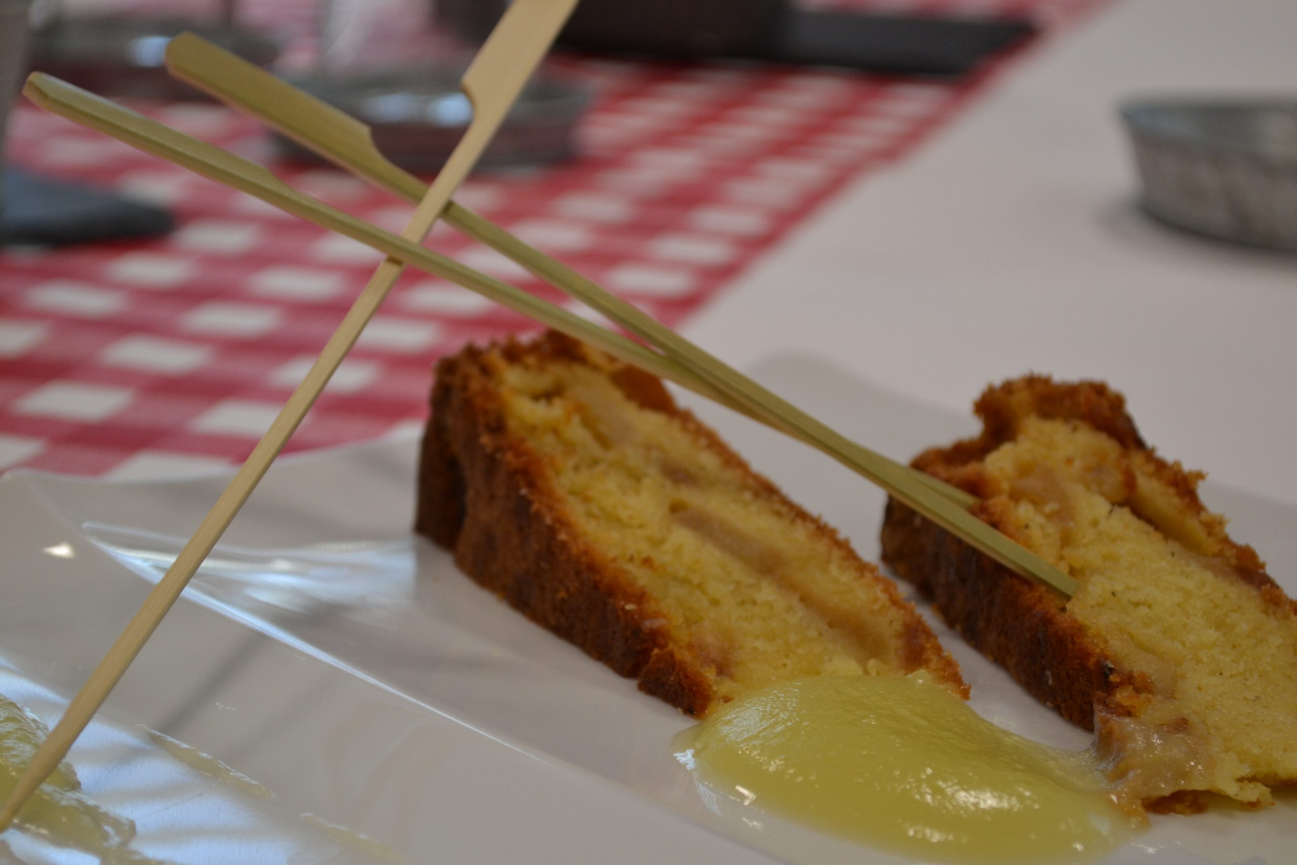 Fondant aux pommes caramel.