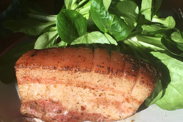 Poitrine de porc basse température au chimichurri