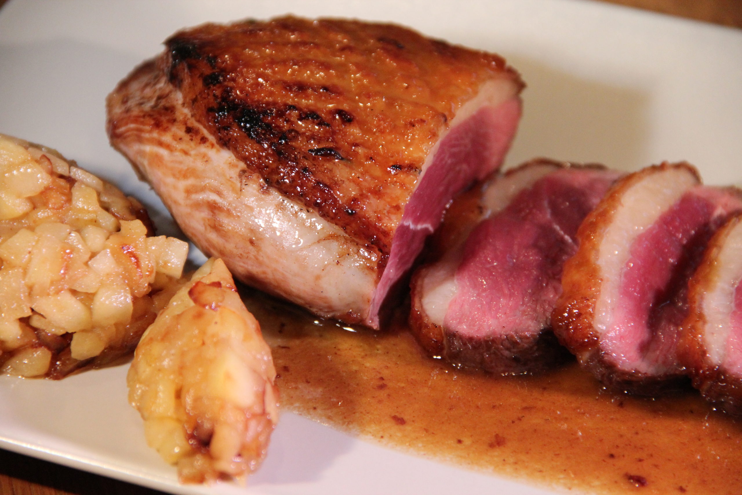 Magret de canard au cidre