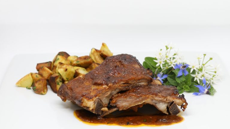 Ribs agneau sauce barbecue