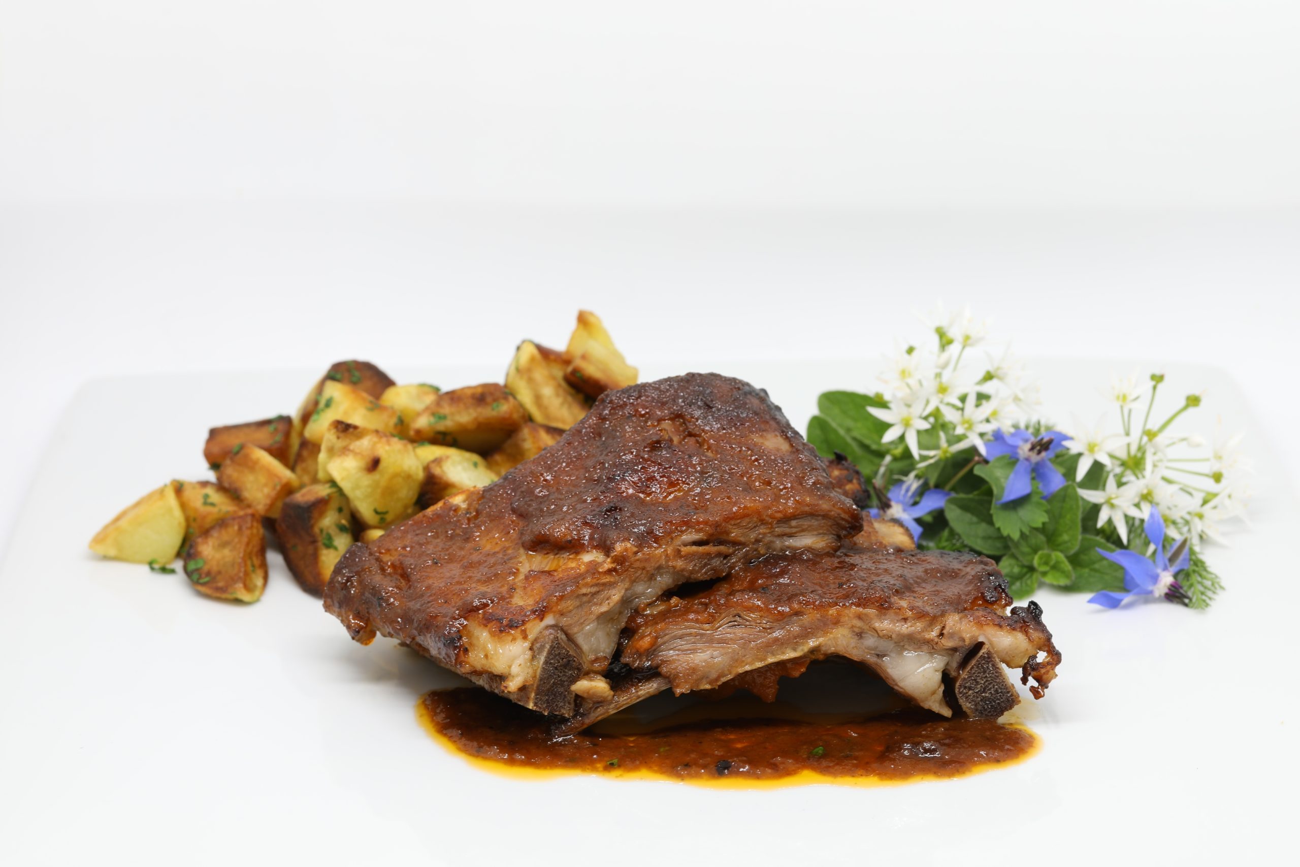 Ribs agneau sauce barbecue